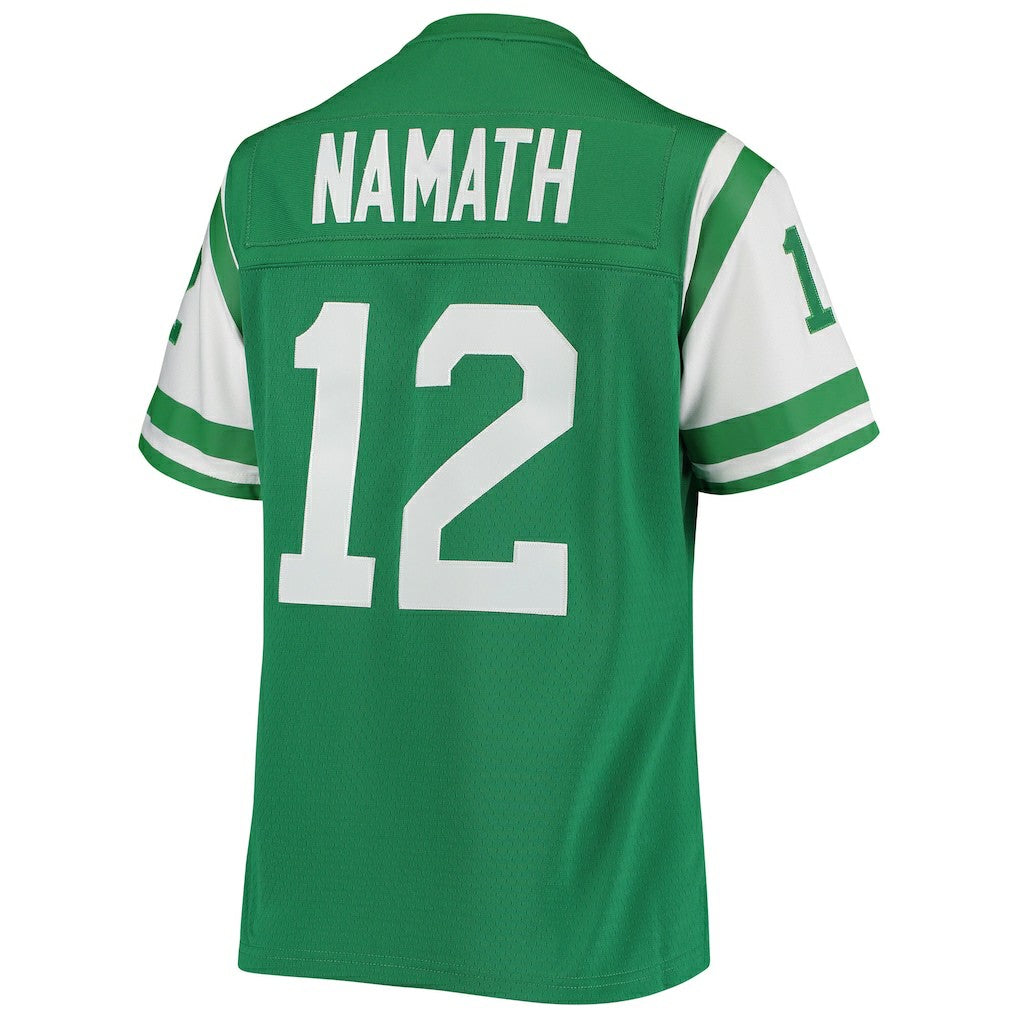 Joe Namath New York Jets Women's 1969 Legacy Replica Jersey Green | Mitchell & Ness