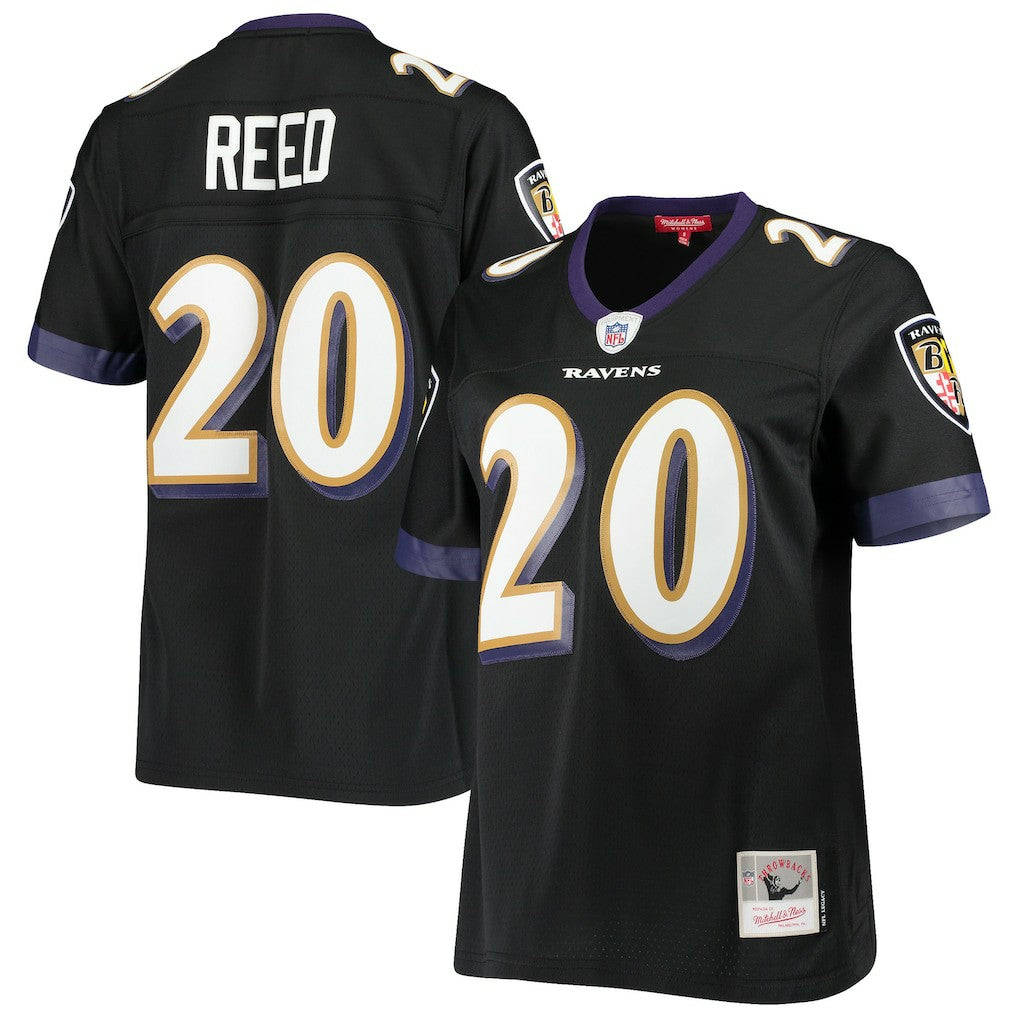 Ed Reed Baltimore Ravens Women's Legacy Replica Team Jersey Black | Mitchell & Ness