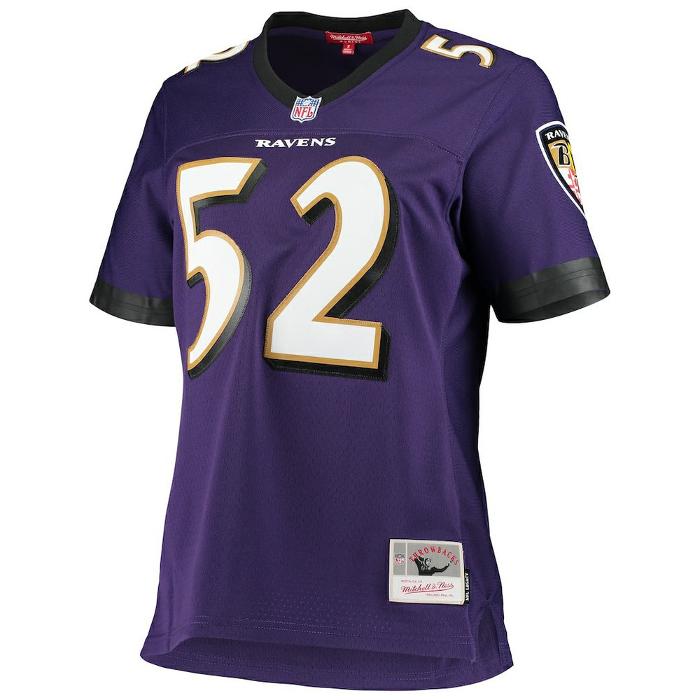 Ray Lewis Baltimore Ravens Women's Legacy Replica Team Jersey Purple | Mitchell & Ness