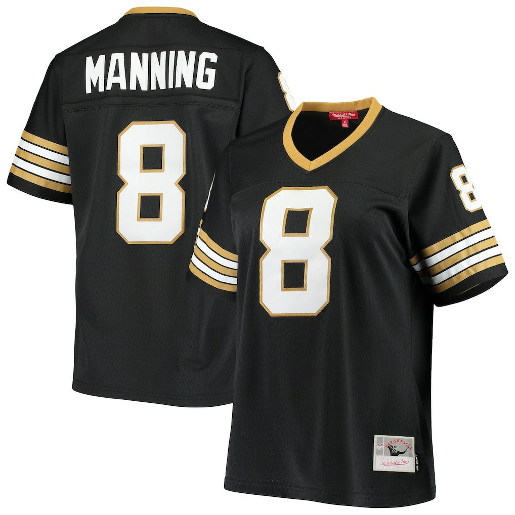 Archie Manning New Orleans Saints Women's 1979 Legacy Replica Jersey Black | Mitchell & Ness