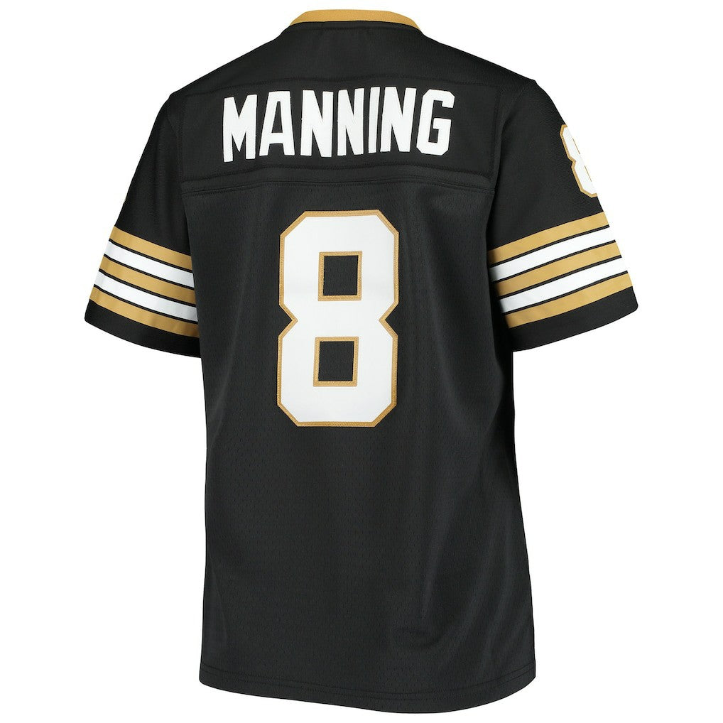 Archie Manning New Orleans Saints Women's 1979 Legacy Replica Jersey Black | Mitchell & Ness
