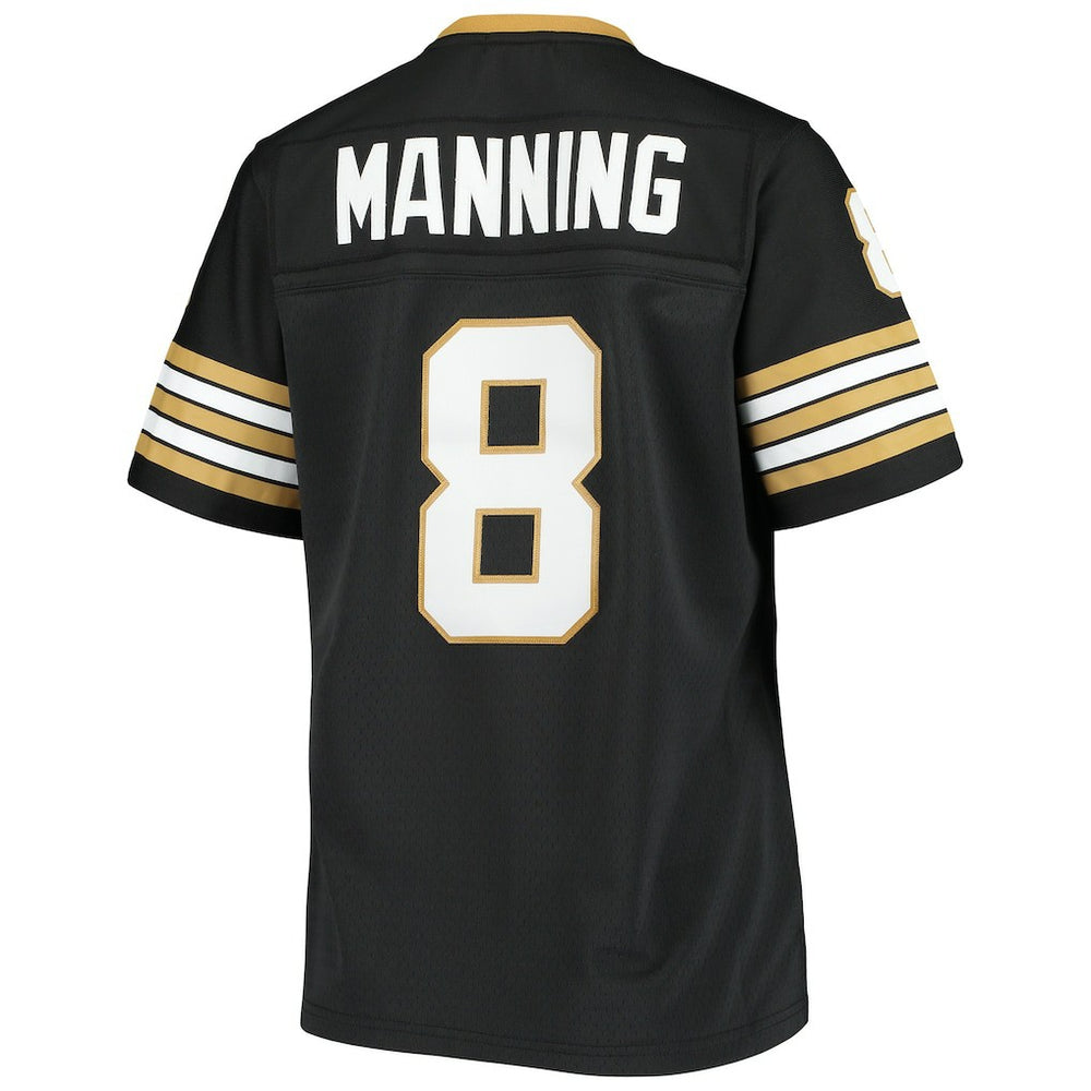 Archie Manning New Orleans Saints Women's 1979 Legacy Replica Jersey Black | Mitchell & Ness