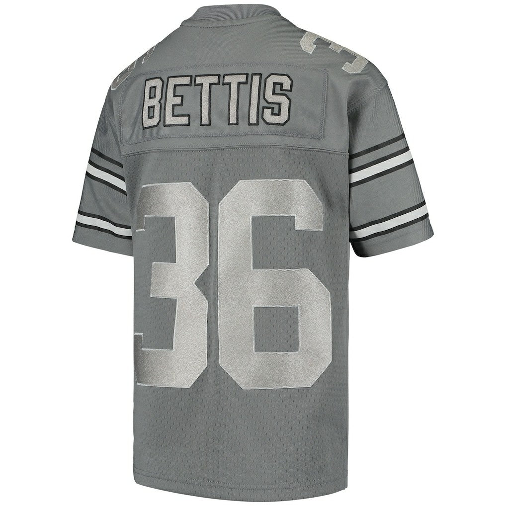 Jerome Bettis Pittsburgh Steelers Youth 1996 Retired Player Metal Replica Jersey Charcoal | Mitchell & Ness