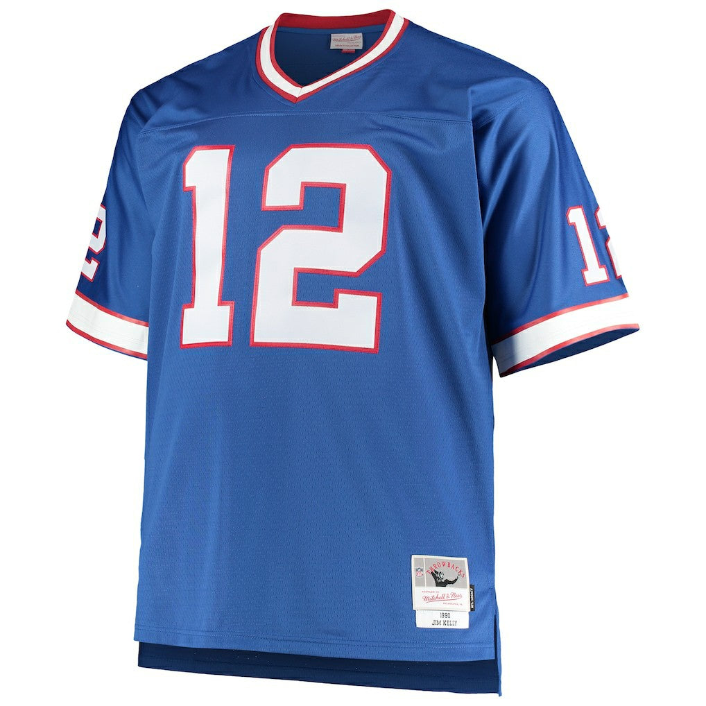 Jim Kelly Buffalo Bills Big & Tall 1990 Retired Player Replica Jersey Royal | Mitchell & Ness