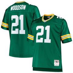 Charles Woodson Green Bay Packers Big & Tall 2010 Retired Player Replica Jersey Green | Mitchell & Ness