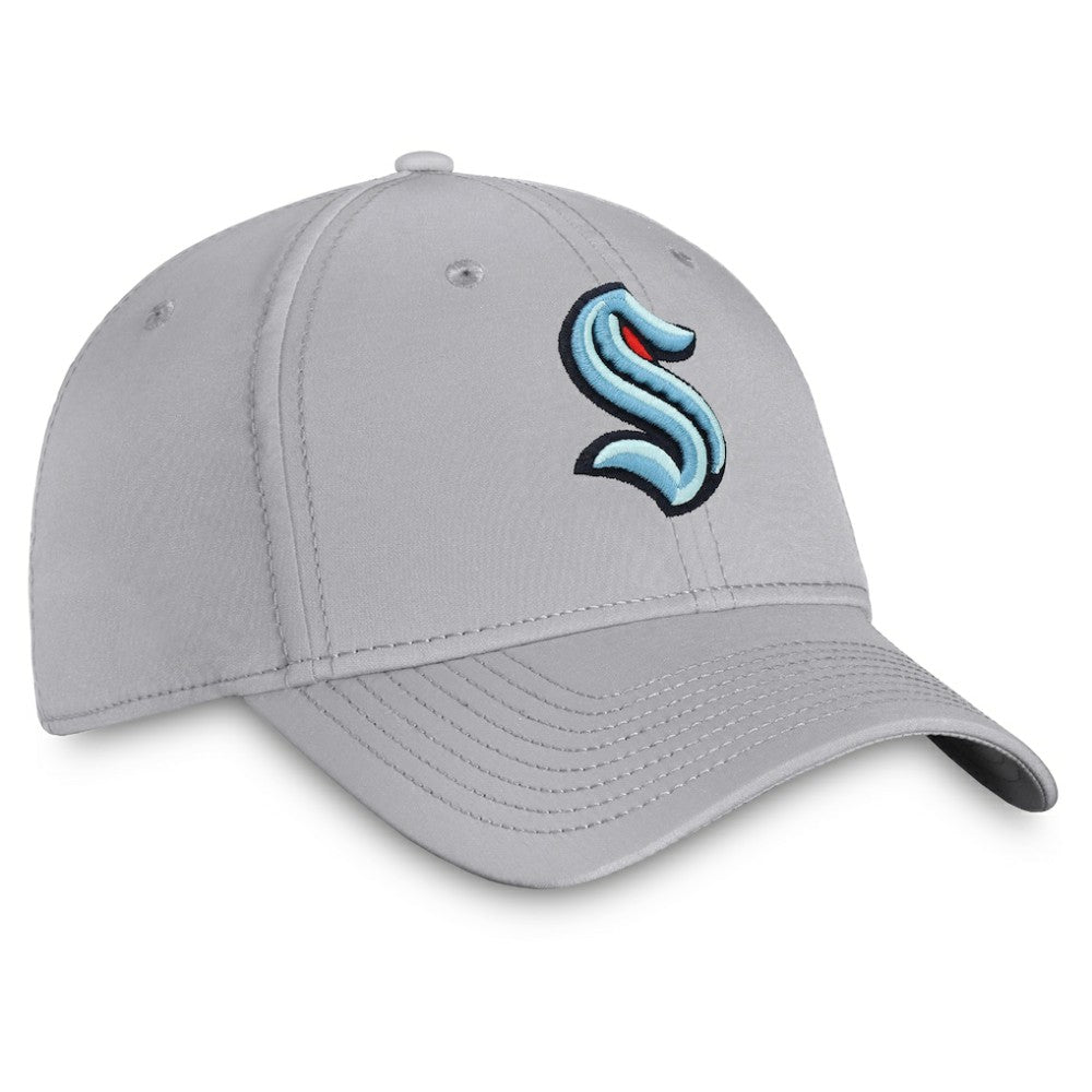 Seattle Kraken Fanatics Core Primary Logo Flex Hat - Gray - NHL