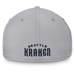Seattle Kraken Fanatics Core Primary Logo Flex Hat - Gray - NHL