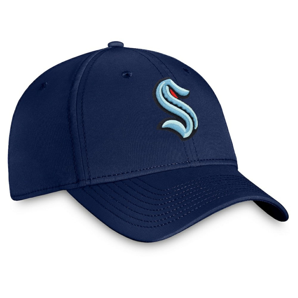 Seattle Kraken Fanatics Core Primary Logo Flex Hat - Navy - NHL