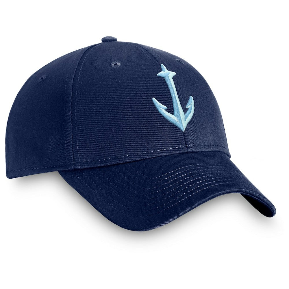 Seattle Kraken Fanatics Core Secondary Logo Adjustable Hat - Deep Sea Blue - NHL