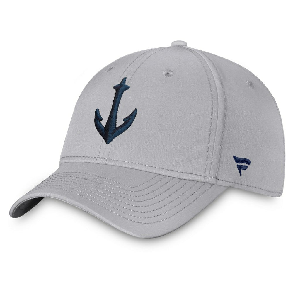 Seattle Kraken Fanatics Secondary Logo Flex Hat - Gray - NHL