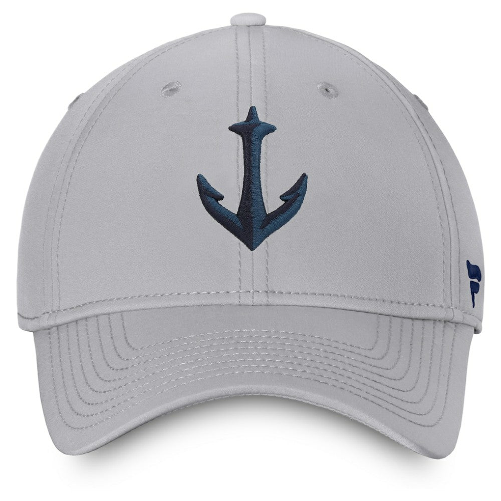 Seattle Kraken Fanatics Secondary Logo Flex Hat - Gray - NHL