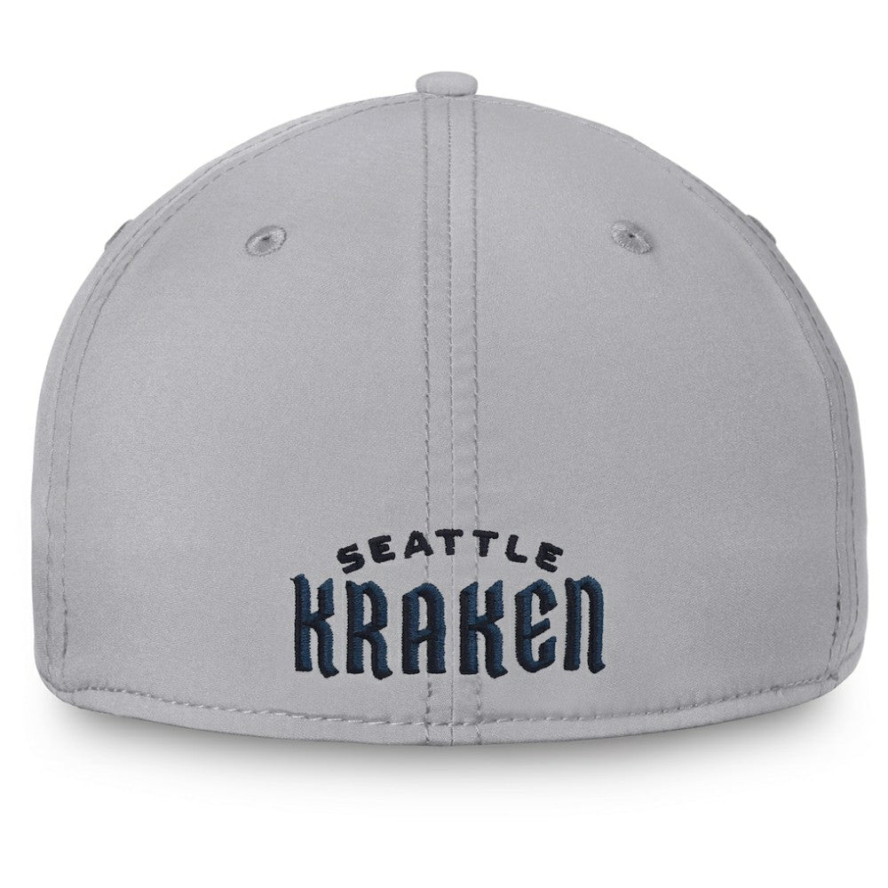 Seattle Kraken Fanatics Secondary Logo Flex Hat - Gray - NHL