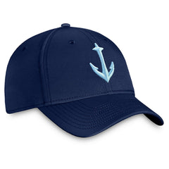 Seattle Kraken Fanatics Secondary Logo Flex Hat - Deep Sea Blue - NHL
