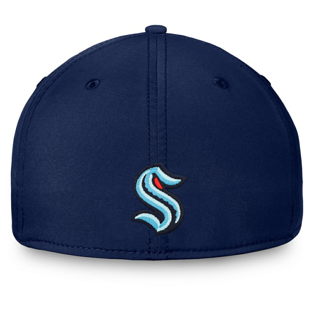 Seattle Kraken Fanatics Wordmark Flex Hat - Deep Sea Blue - NHL