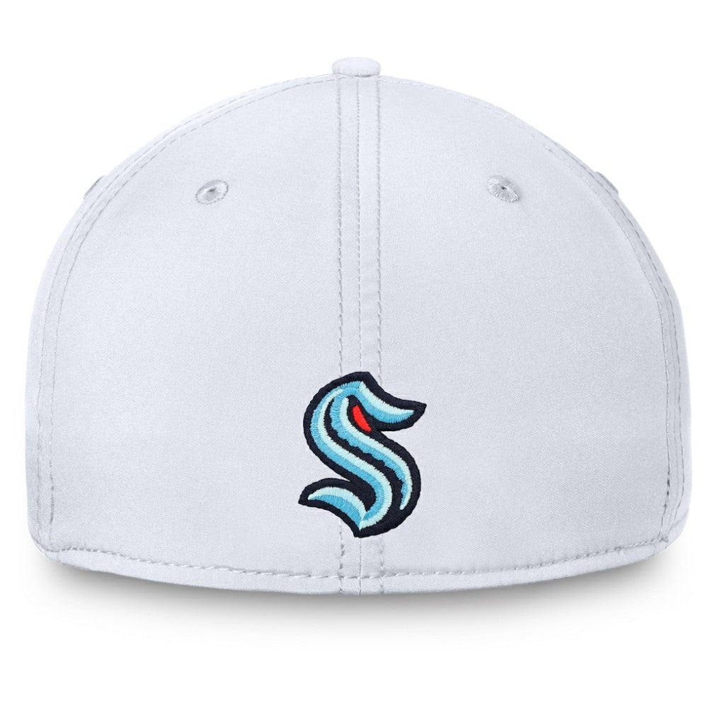 Seattle Kraken Fanatics Wordmark Flex Hat - White - NHL