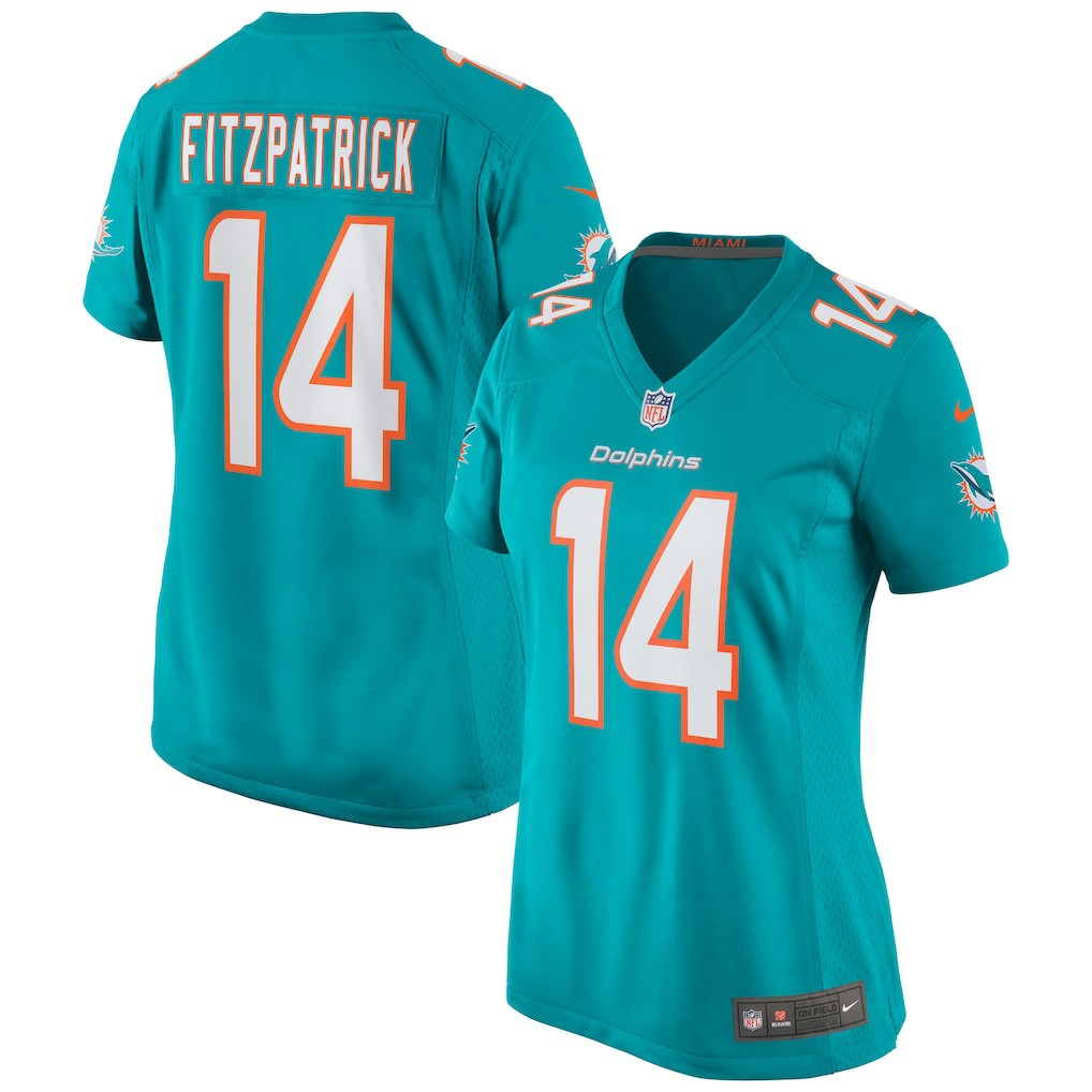 Ryan Fitzpatrick Miami Dolphins Women's Game Jersey Aqua | Nike for Sale