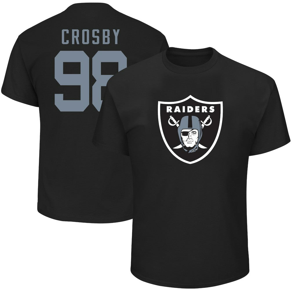 Maxx Crosby Las Vegas Raiders Big & Tall Player Name & Number T-Shirt Black | Fanatics