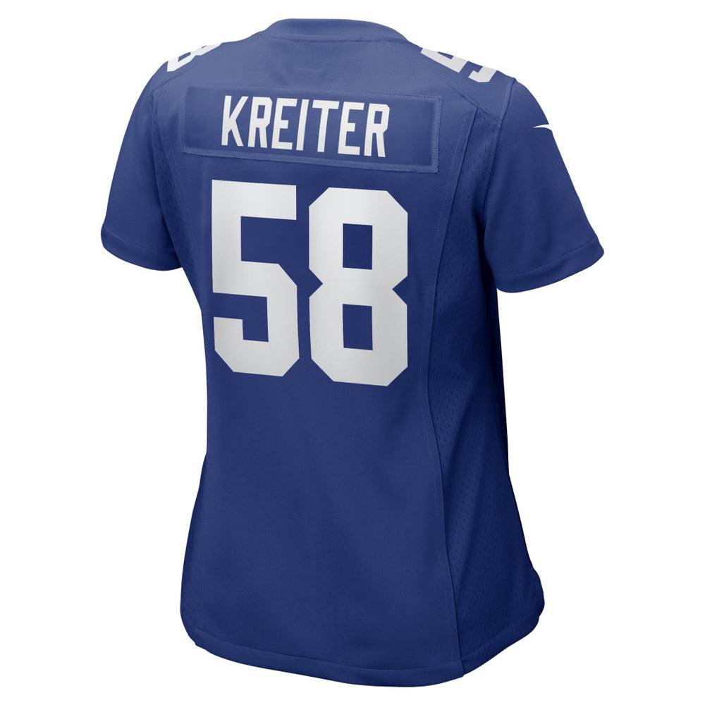 Casey Kreiter New York Giants Women's Game Jersey Royal | Nike for Sale
