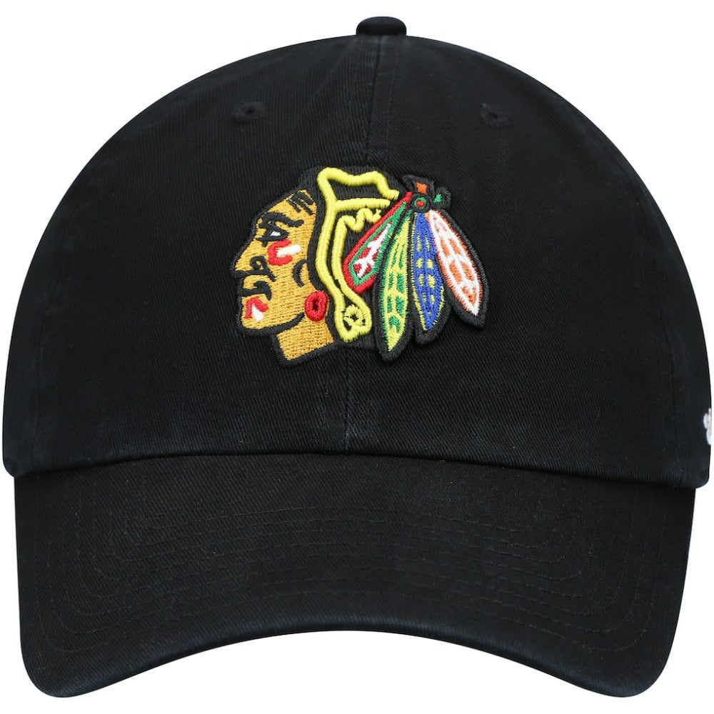 Chicago Blackhawks '47 Team Clean Up Adjustable Hat - Black - NHL
