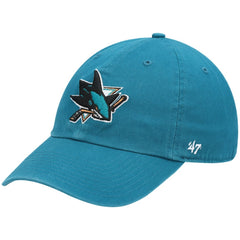 San Jose Sharks '47 Team Clean Up Adjustable Hat - Teal - NHL