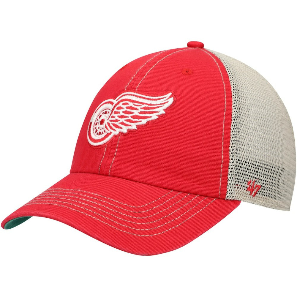 Detroit Red Wings '47 Trawler Clean Up Trucker Snapback Hat - Red - NHL
