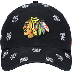 Chicago Blackhawks '47 Women's Confetti Clean Up Adjustable Hat - Black - NHL