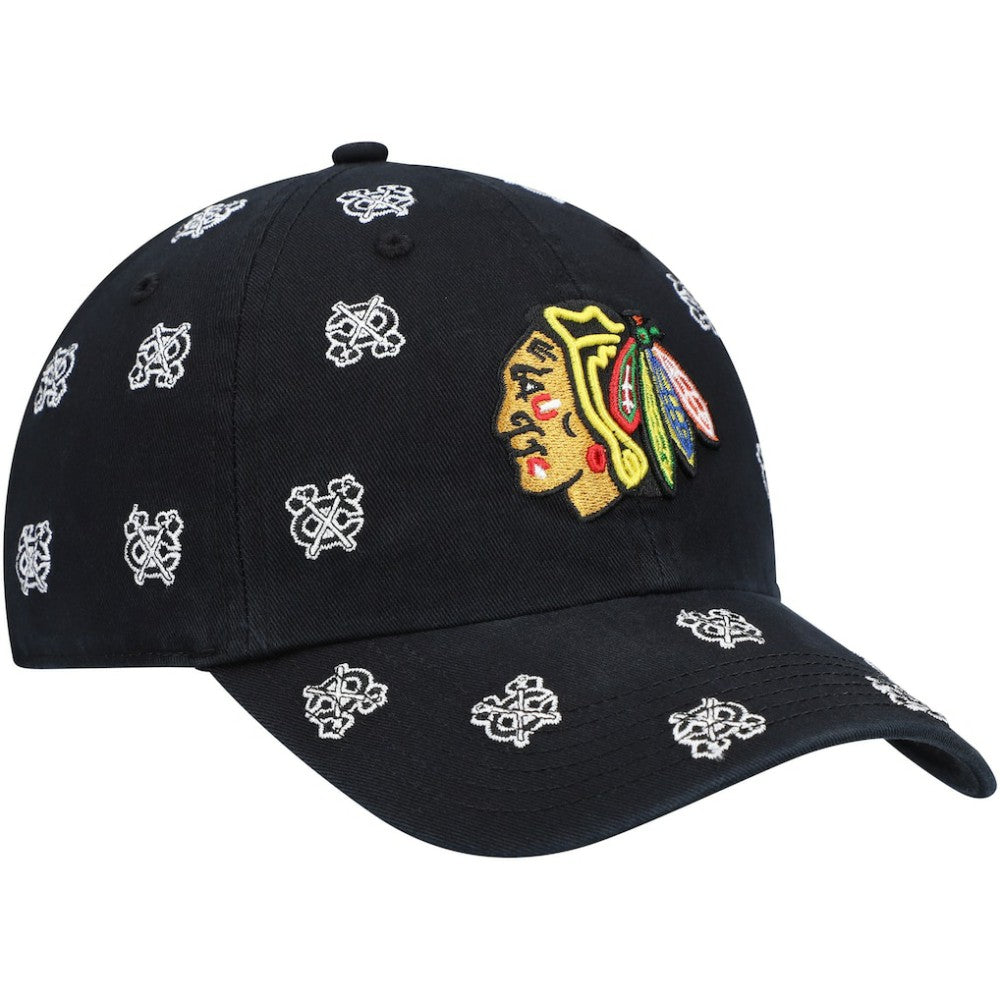 Chicago Blackhawks '47 Women's Confetti Clean Up Adjustable Hat - Black - NHL