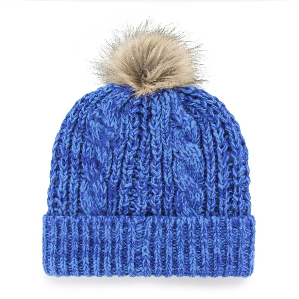 Vancouver Canucks '47 Women's Logo Meeko Cuffed Knit Hat with Pom - Blue - NHL