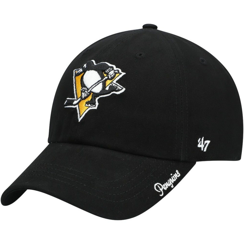 Pittsburgh Penguins '47 Women's Team Miata Clean Up Adjustable Hat - Black - NHL