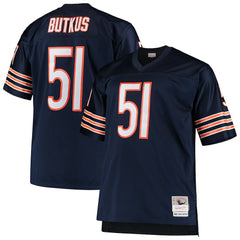 Dick Butkus Chicago Bears Big & Tall 1966 Retired Player Replica Jersey Navy | Mitchell & Ness