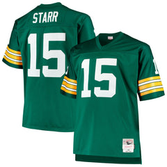 Bart Starr Green Bay Packers Big & Tall 1968 Retired Player Replica Jersey Green | Mitchell & Ness