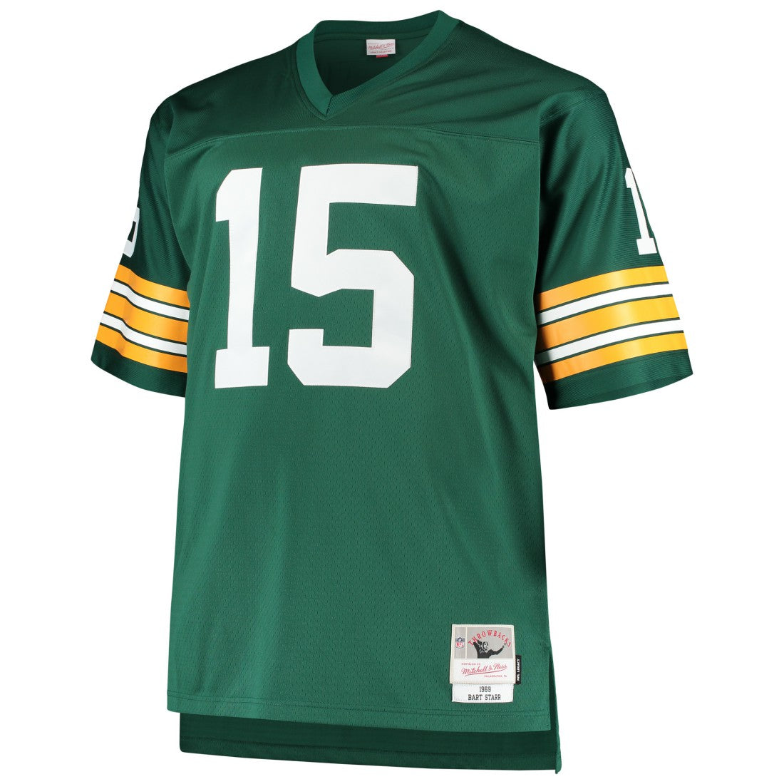 Bart Starr Green Bay Packers Big & Tall 1968 Retired Player Replica Jersey Green | Mitchell & Ness