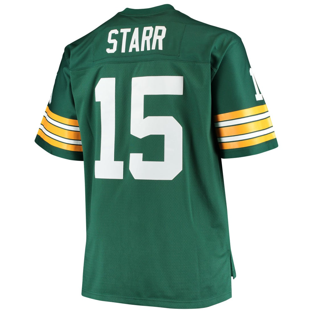 Bart Starr Green Bay Packers Big & Tall 1968 Retired Player Replica Jersey Green | Mitchell & Ness