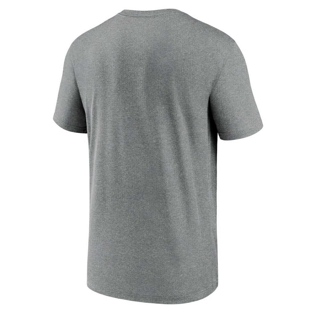 Las Vegas Raiders Legend Property Of Performance T-Shirt Heather Charcoal | Nike for Sale