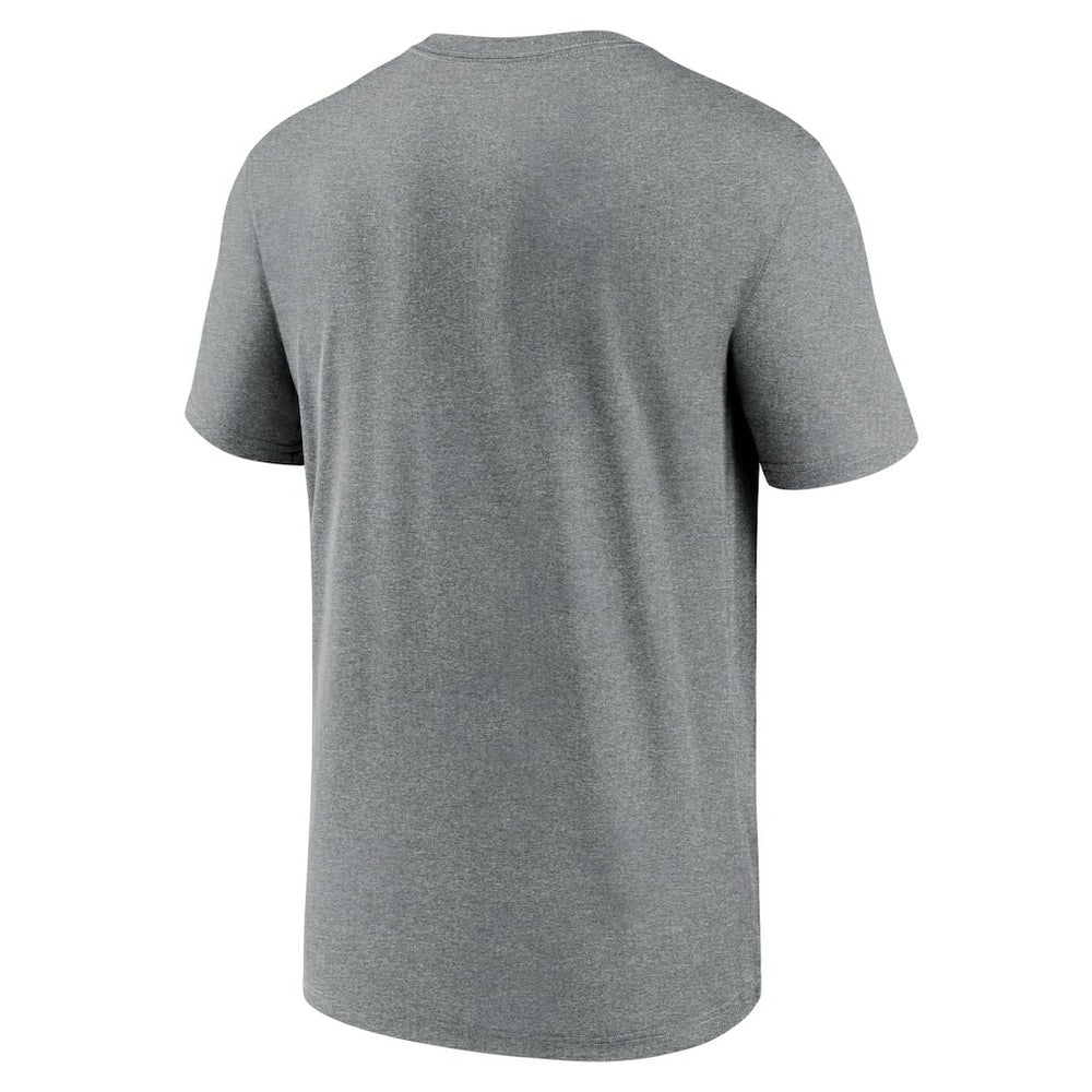 Las Vegas Raiders Legend Property Of Performance T-Shirt Heather Charcoal | Nike for Sale