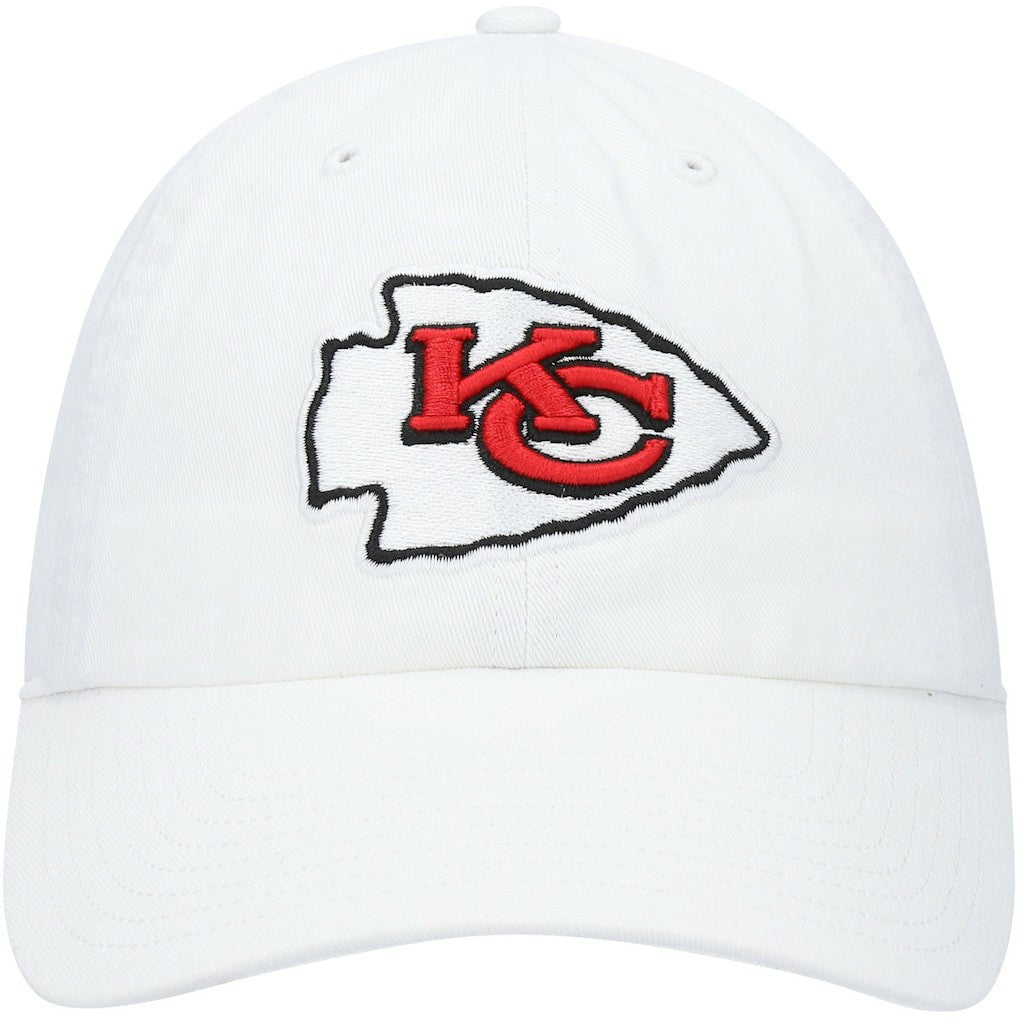 Kansas City Chiefs '47 Logo Clean Up Adjustable Hat White | 47 brand