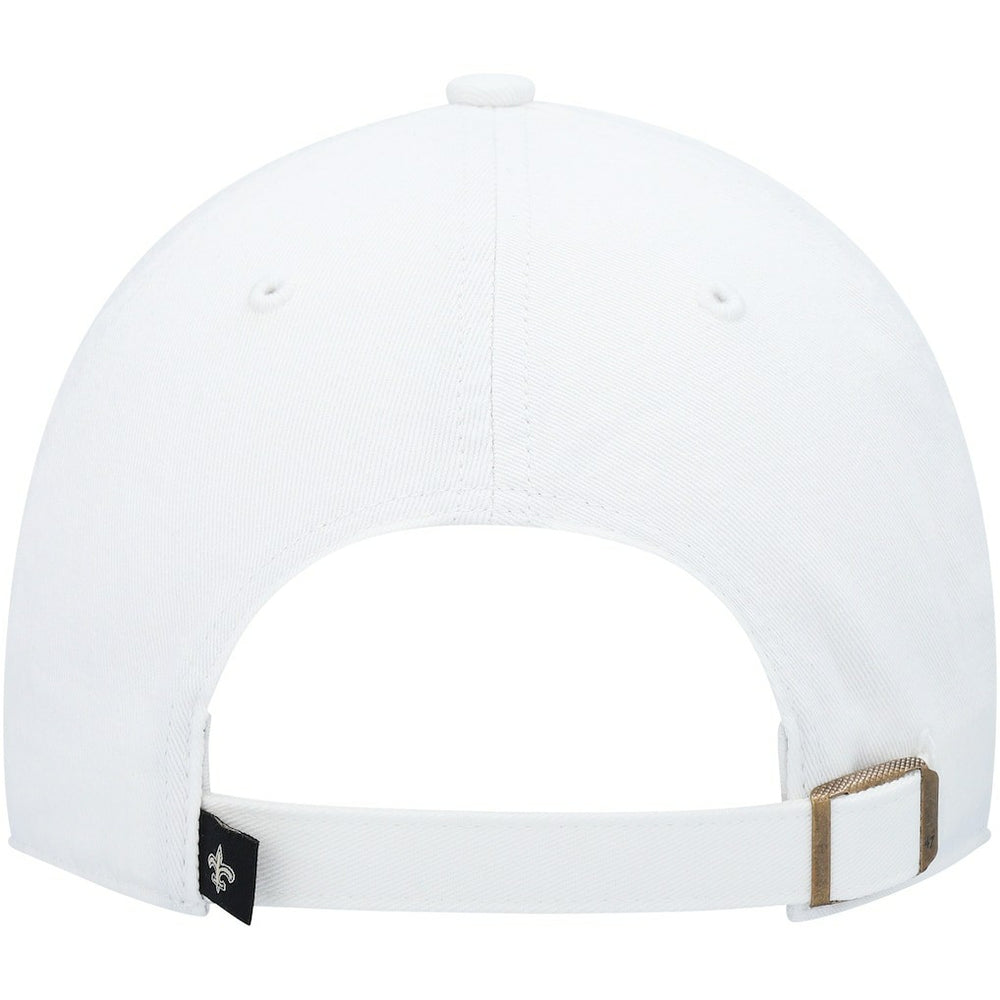 New Orleans Saints '47 Logo Clean Up Adjustable Hat White | 47 brand