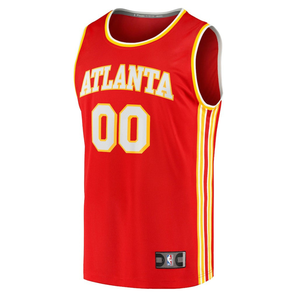 Atlanta Hawks Fast Break Replica Custom Jersey Icon Edition Red - NBA