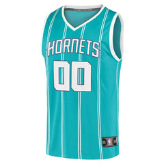 Charlotte Hornets Fast Break Replica Custom Jersey Icon Edition Teal - NBA