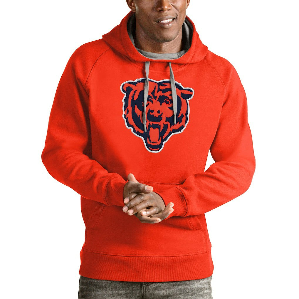 Chicago Bears Antigua Victory Pullover Hoodie Orange | NFL