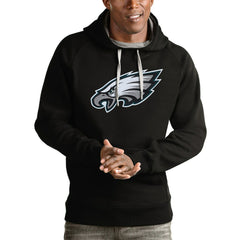 Philadelphia Eagles Antigua Victory Pullover Hoodie Black | NFL