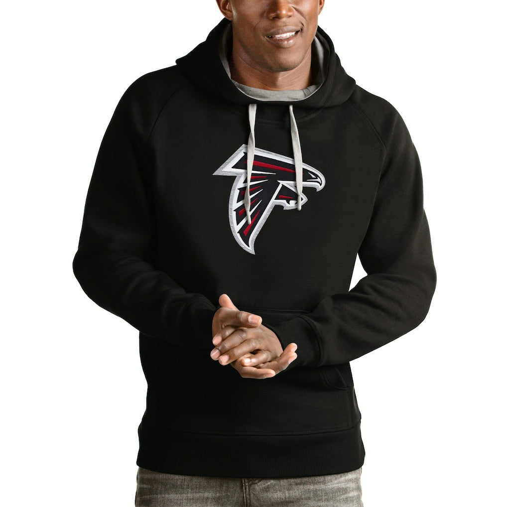 Atlanta Falcons Antigua Victory Pullover Hoodie Black | NFL