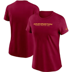 Washington Football Team Women's Logo Essential T-Shirt Burgundy | Nike for Sale