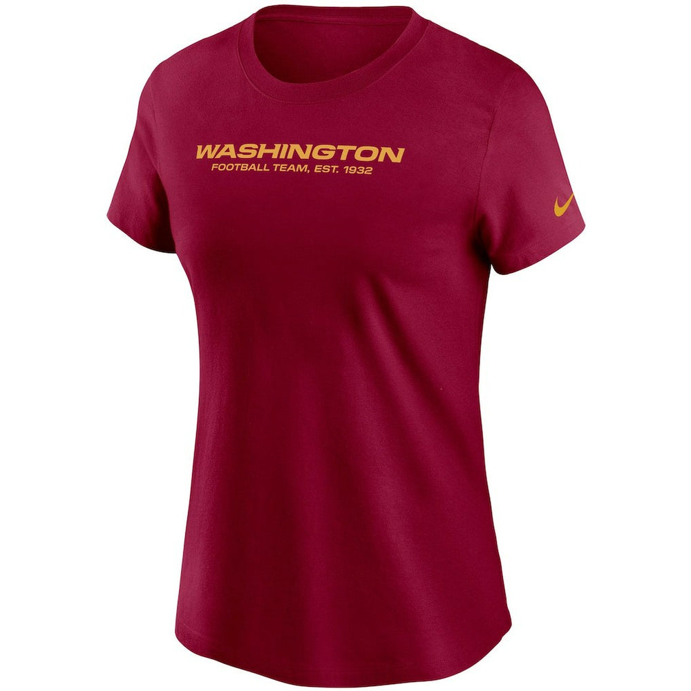 Washington Football Team Women's Logo Essential T-Shirt Burgundy | Nike for Sale