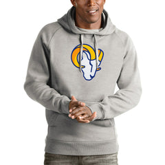 Los Angeles Rams Antigua Victory Team Pullover Hoodie Heather Gray | NFL