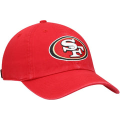 San Francisco 49ers '47 Youth Logo Clean Up Adjustable Hat Scarlet | 47 brand