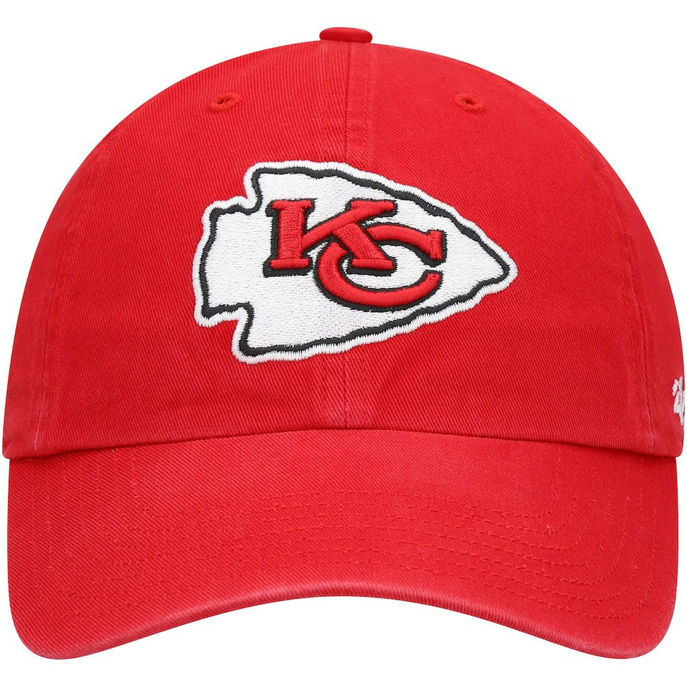 Kansas City Chiefs '47 Youth Logo Clean Up Adjustable Hat Red | 47 brand