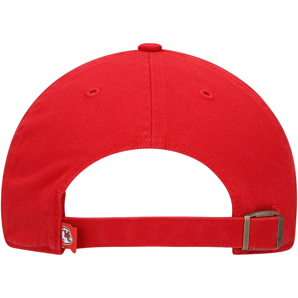 Kansas City Chiefs '47 Youth Logo Clean Up Adjustable Hat Red | 47 brand