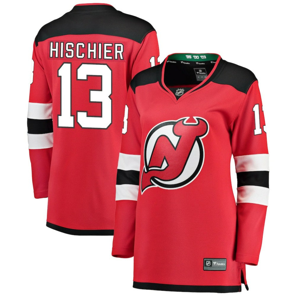 Nico Hischier New Jersey Devils Fanatics Women's Breakaway Home Player Jersey - Red - NHL