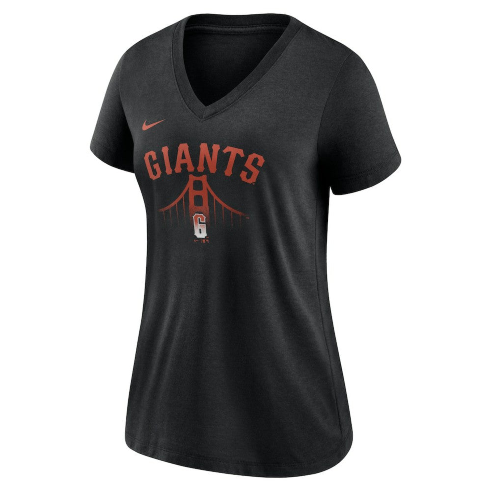 San Francisco Giants Nike Women's City Connect Tri-Blend V-Neck T-Shirt - MLB